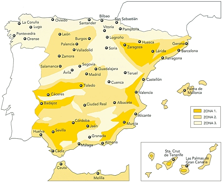 Mapa de zones climàtiques