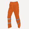 Pantaló d'alta visibilitat, de material combinat, color taronja.